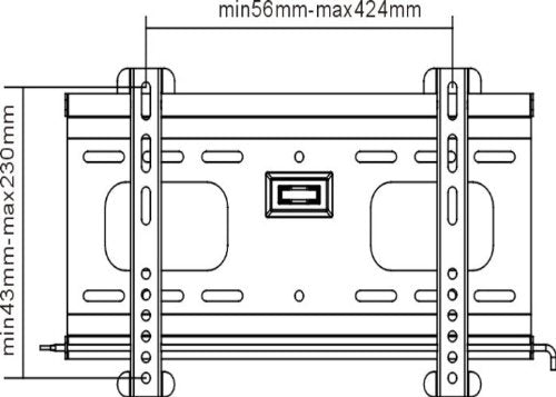 BEST 23-37" TV Flat Wall Mount