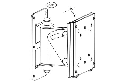BEST 10-23" TV/Monitor Full-Motion Wall Mount