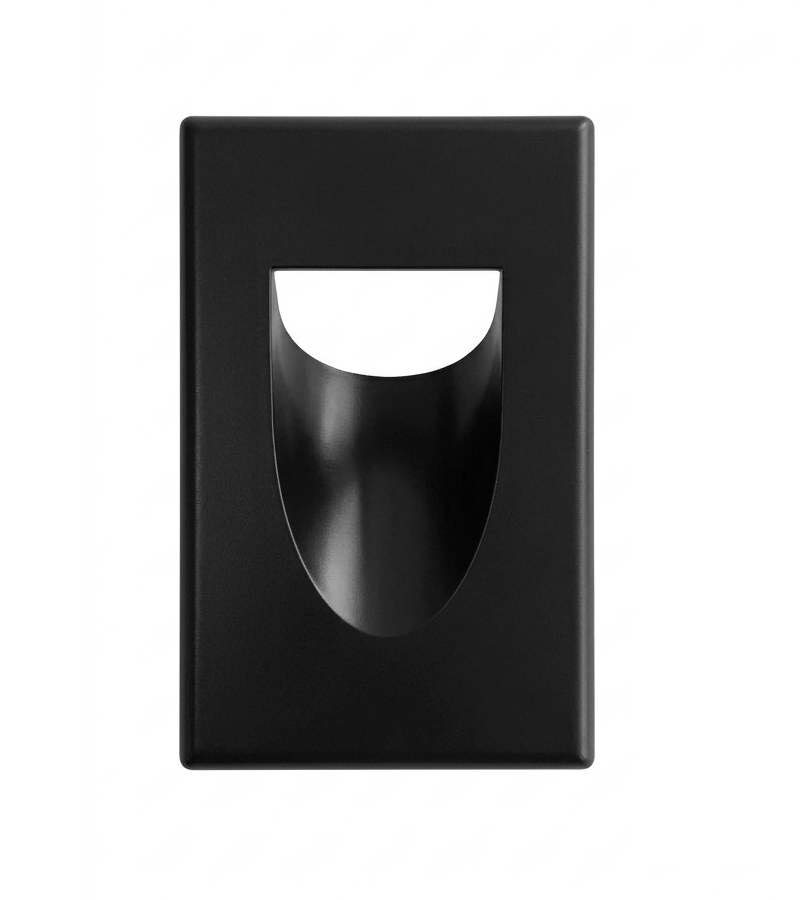 BestMounts Combo: Recessed (Inward) 1-Gang Cable Pass-Through Low Voltage Snap-On Wall Plate with Drywall Retrofit Mounting Bracket | BLVINS1