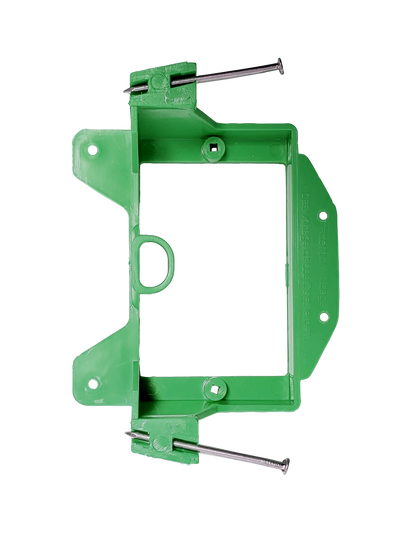 BestMounts New Construction (Nail-On) 1-Gang Low Voltage Plastic Mounting Bracket | BLVN1