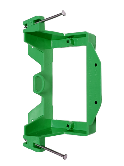 BestMounts New Construction (Nail-On) 1-Gang Low Voltage Plastic Mounting Bracket | BLVN1