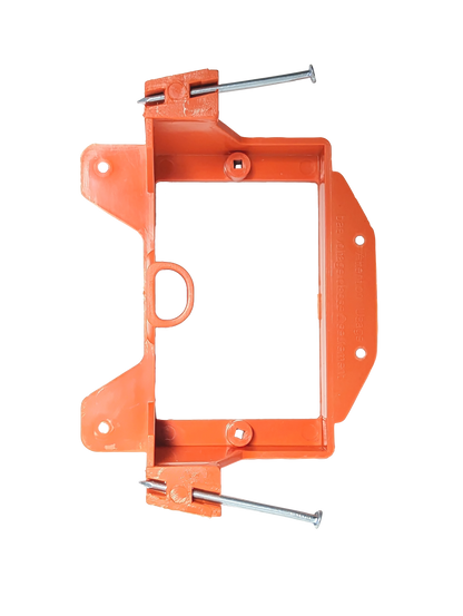 BestMounts New Construction (Nail-On) 1-Gang Low Voltage Plastic Mounting Bracket | BLVN1