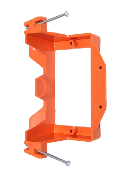 BestMounts New Construction (Nail-On) 1-Gang Low Voltage Plastic Mounting Bracket | BLVN1