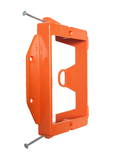 BestMounts New Construction (Nail-On) 1-Gang Low Voltage Plastic Mounting Bracket | BLVN1
