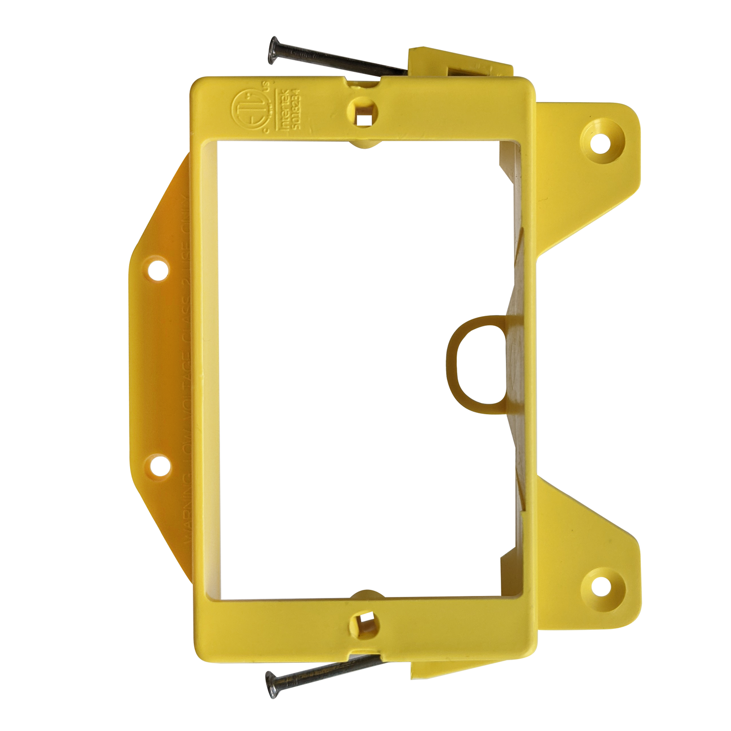 BestMounts New Construction (Nail-On) 1-Gang Low Voltage Plastic Mounting Bracket | BLVN1