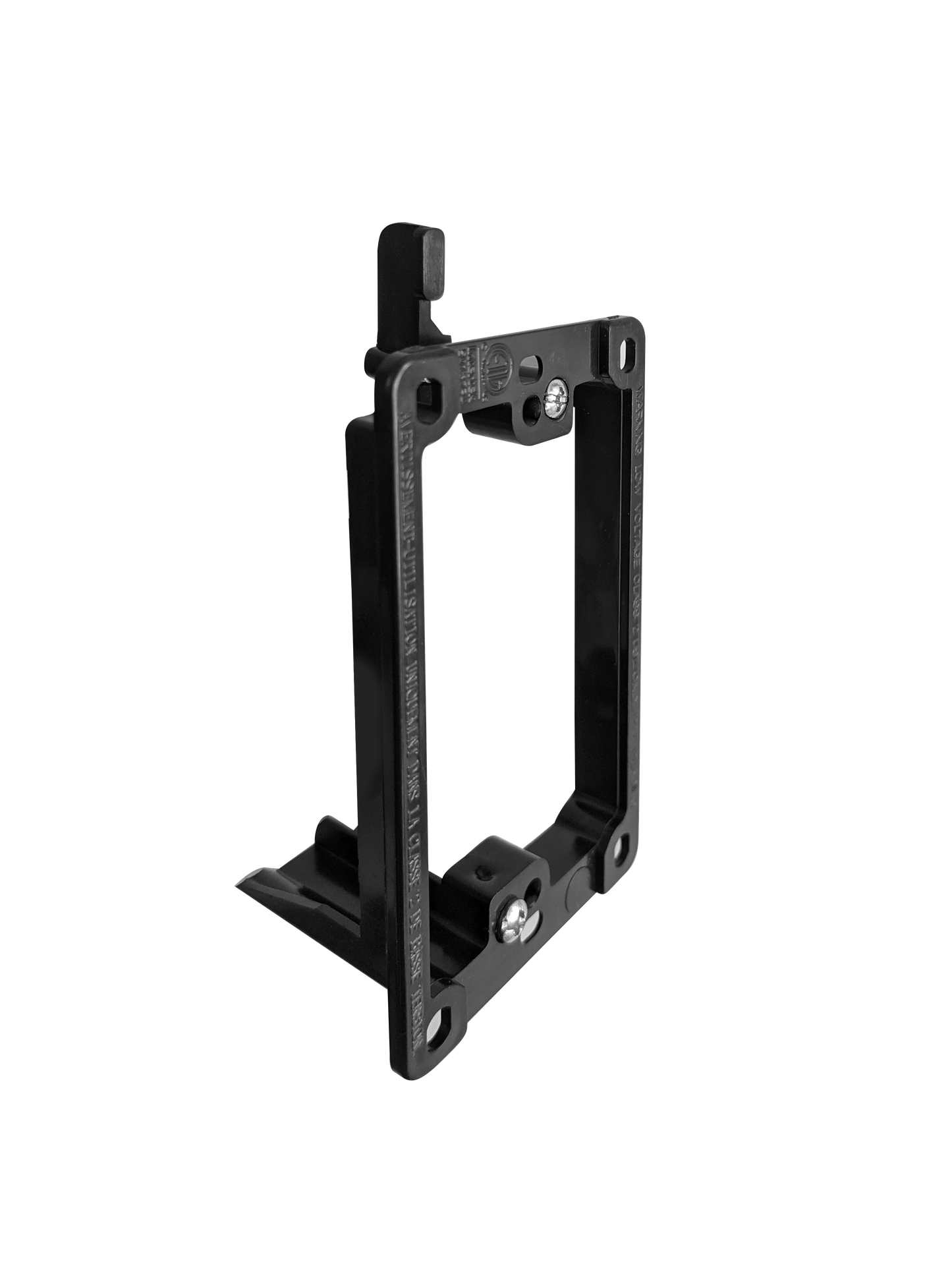 BestMounts Drywall Retrofit (Screw-On) 1-Gang Low Voltage Plastic Mounting Bracket | BLVP1