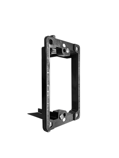 BestMounts Drywall Retrofit (Screw-On) 1-Gang Low Voltage Plastic Mounting Bracket | BLVP1