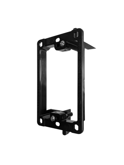 BestMounts Drywall Retrofit (Screw-On) 1-Gang Low Voltage Plastic Mounting Bracket | BLVP1