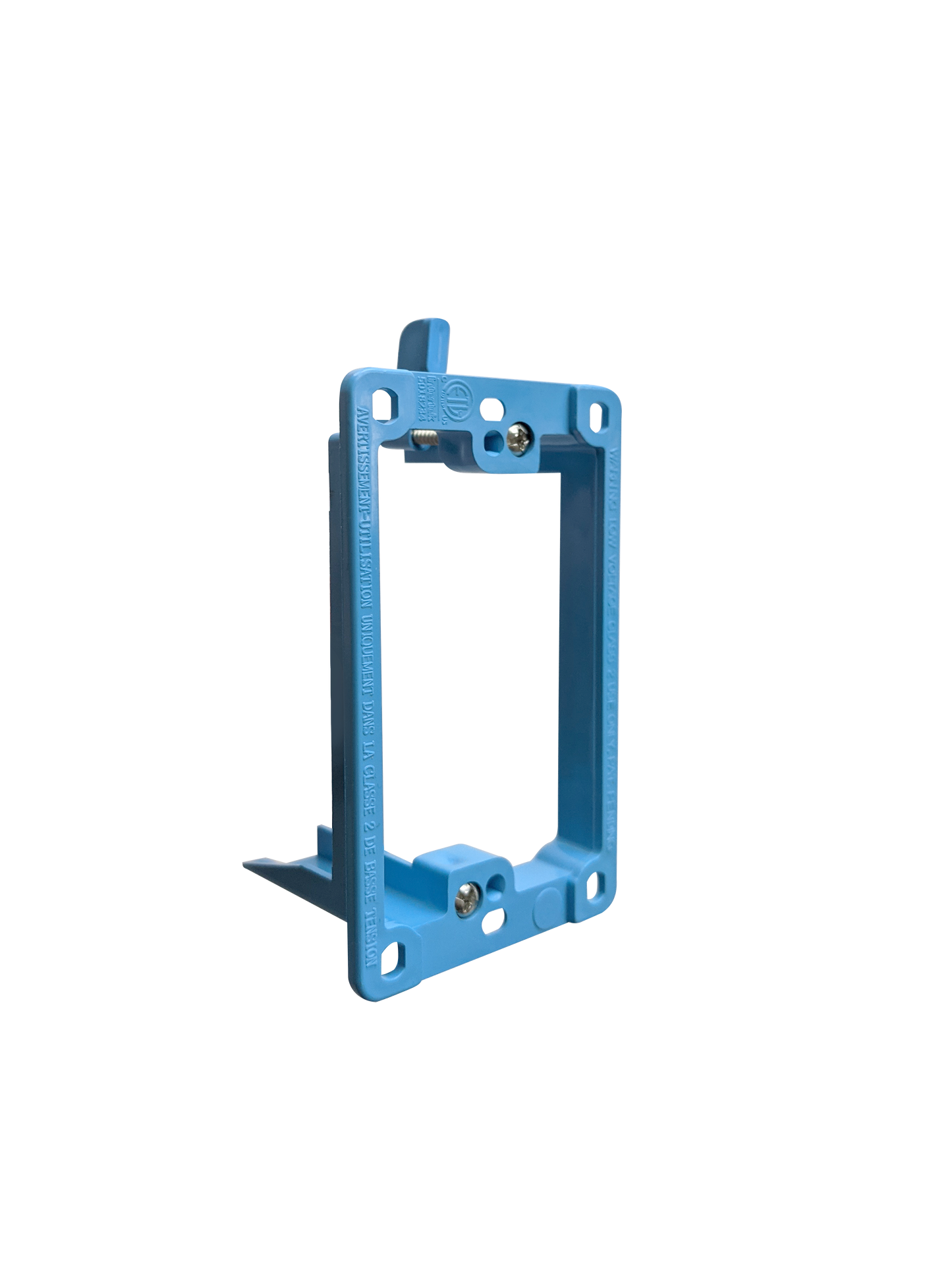 BestMounts Drywall Retrofit (Screw-On) 1-Gang Low Voltage Plastic Mounting Bracket | BLVP1