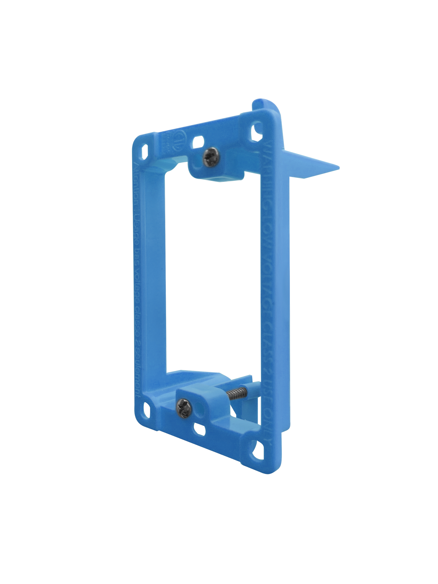 BestMounts Drywall Retrofit (Screw-On) 1-Gang Low Voltage Plastic Mounting Bracket | BLVP1
