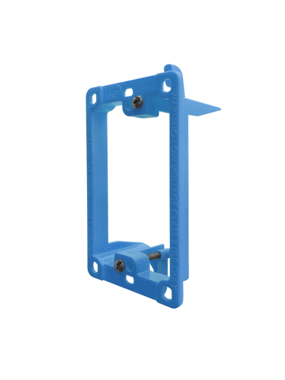 BestMounts Drywall Retrofit (Screw-On) 1-Gang Low Voltage Plastic Mounting Bracket | BLVP1