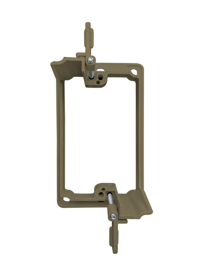 BestMounts Drywall Retrofit (Screw-On) 1-Gang Low Voltage Plastic Mounting Bracket | BLVP1