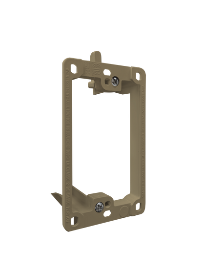 BestMounts Drywall Retrofit (Screw-On) 1-Gang Low Voltage Plastic Mounting Bracket | BLVP1
