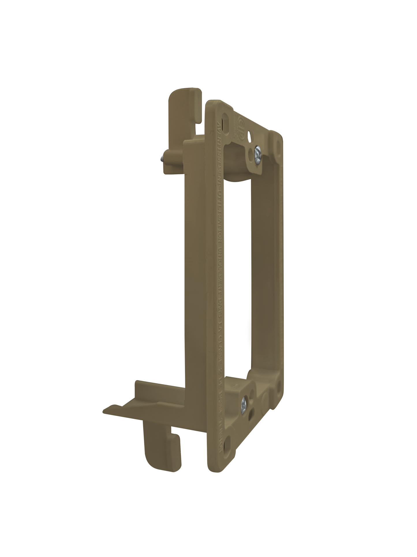 BestMounts Drywall Retrofit (Screw-On) 1-Gang Low Voltage Plastic Mounting Bracket | BLVP1