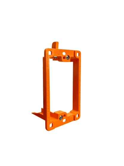 BestMounts Drywall Retrofit (Screw-On) 1-Gang Low Voltage Plastic Mounting Bracket | BLVP1