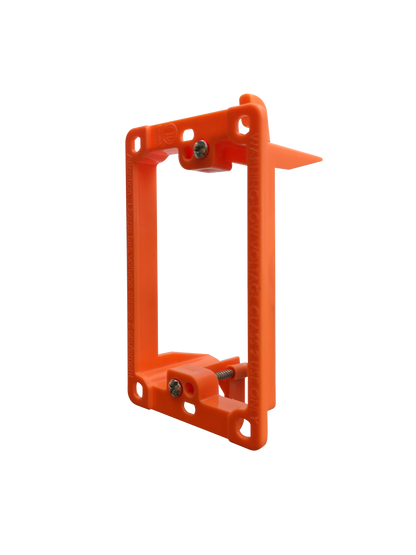 BestMounts Drywall Retrofit (Screw-On) 1-Gang Low Voltage Plastic Mounting Bracket | BLVP1