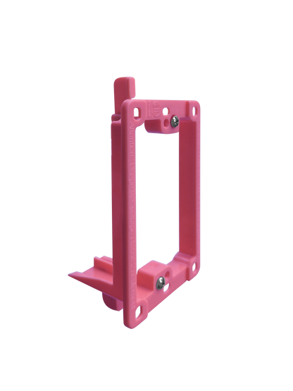 BestMounts Drywall Retrofit (Screw-On) 1-Gang Low Voltage Plastic Mounting Bracket | BLVP1