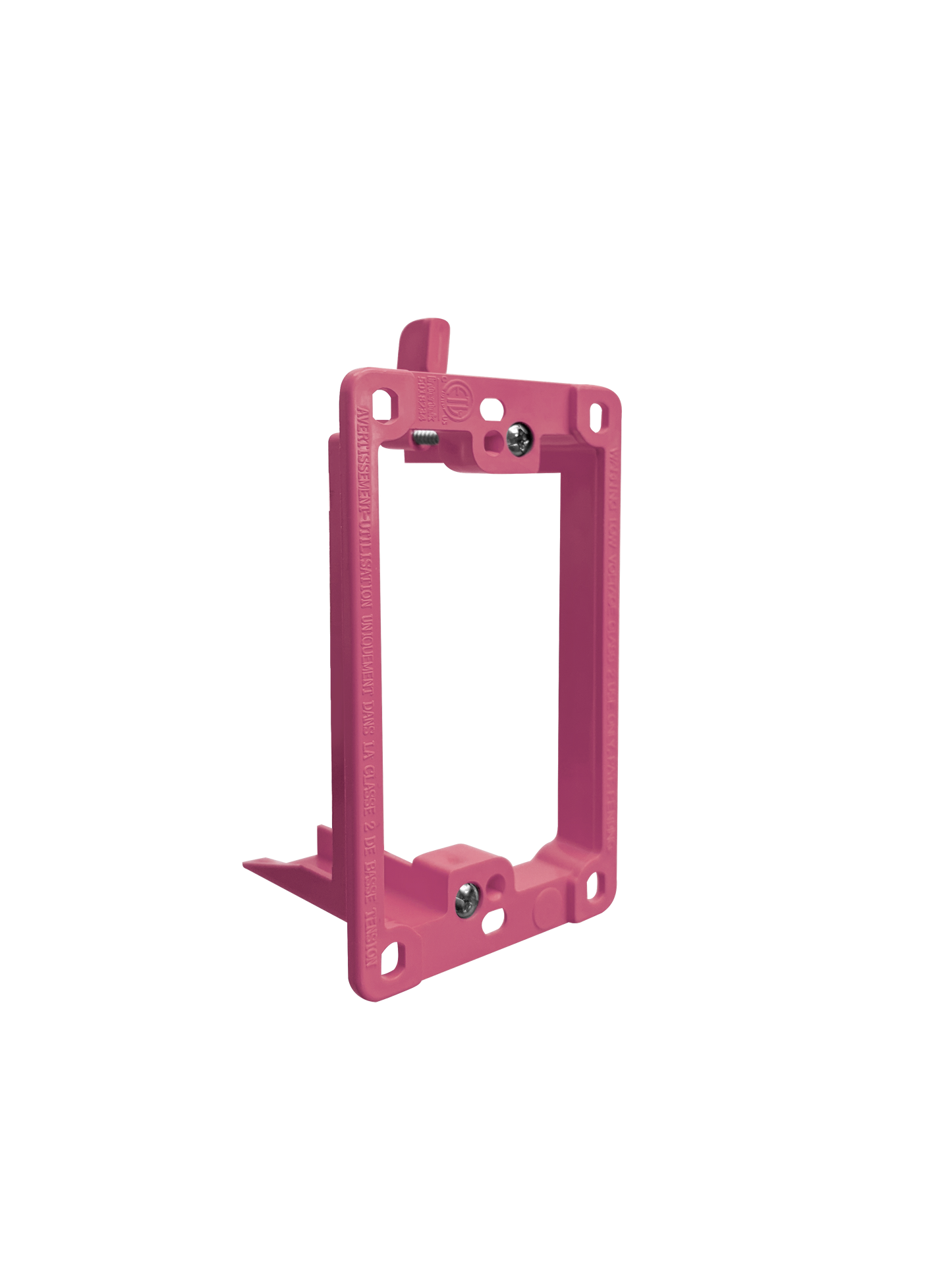 BestMounts Drywall Retrofit (Screw-On) 1-Gang Low Voltage Plastic Mounting Bracket | BLVP1