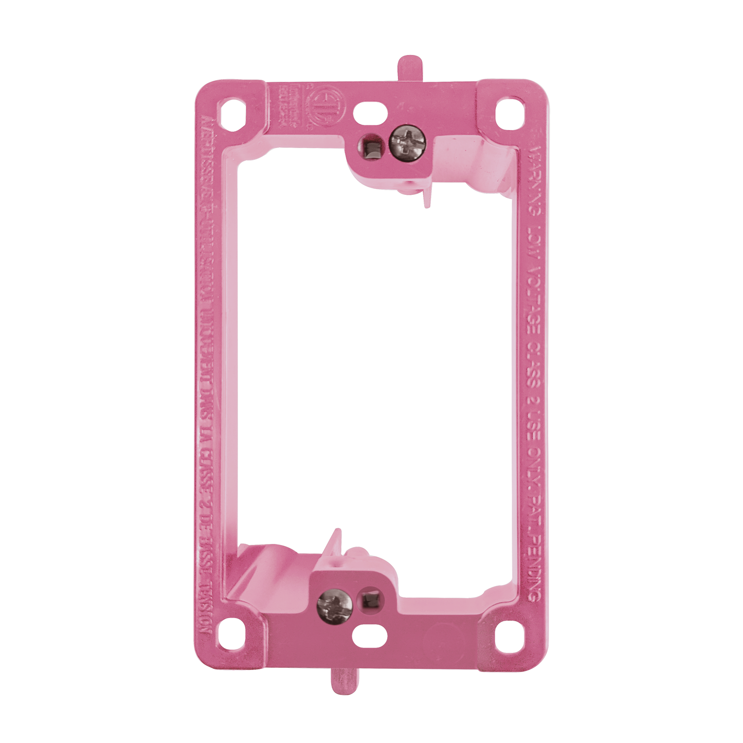 BestMounts Drywall Retrofit (Screw-On) 1-Gang Low Voltage Plastic Mounting Bracket | BLVP1