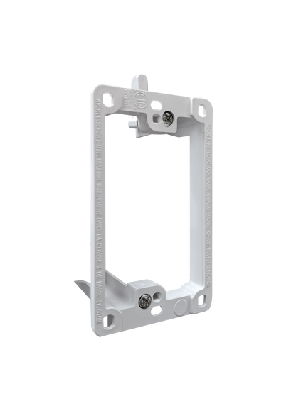 BestMounts Drywall Retrofit (Screw-On) 1-Gang Low Voltage Plastic Mounting Bracket | BLVP1