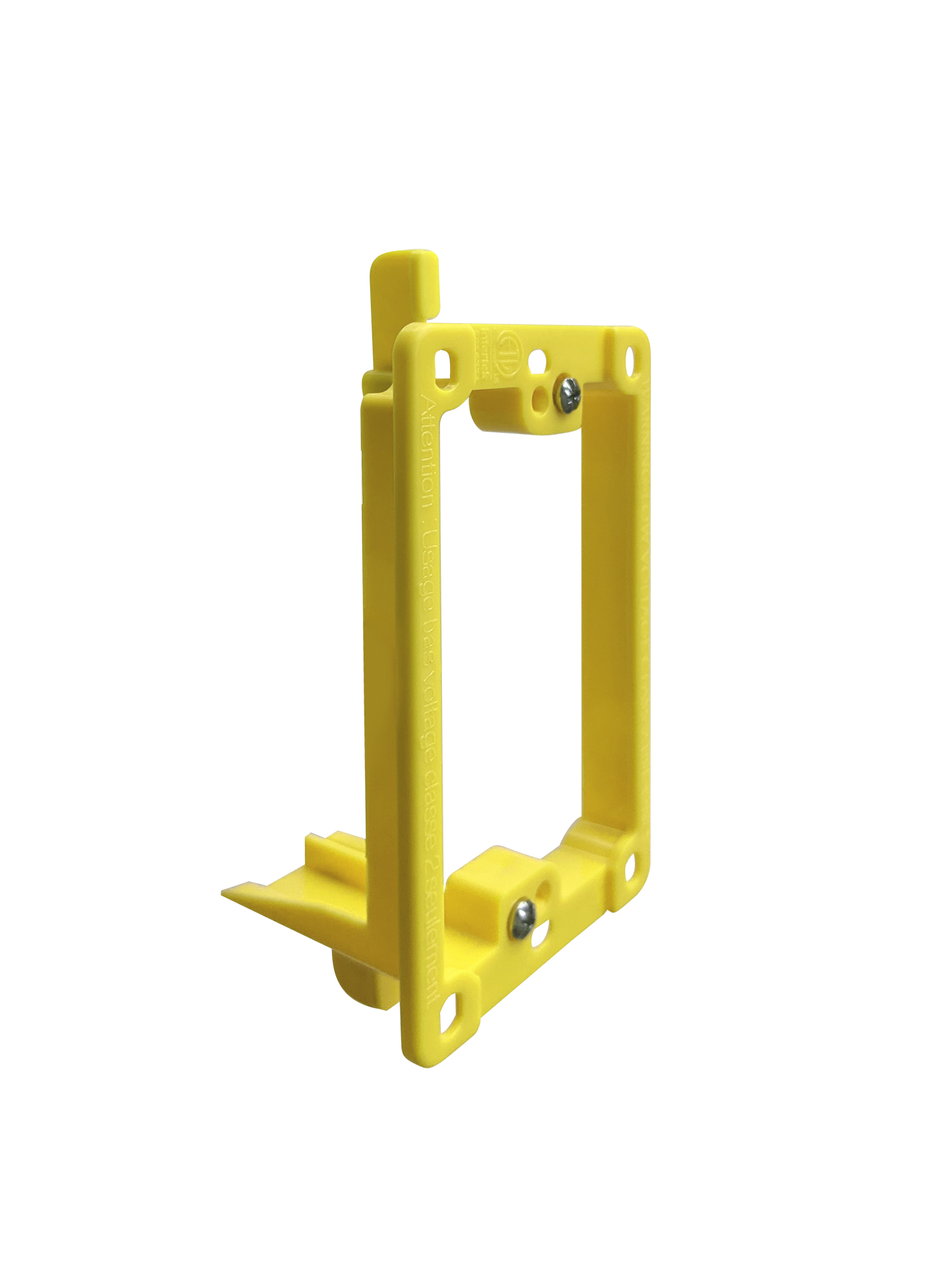 BestMounts Drywall Retrofit (Screw-On) 1-Gang Low Voltage Plastic Mounting Bracket | BLVP1