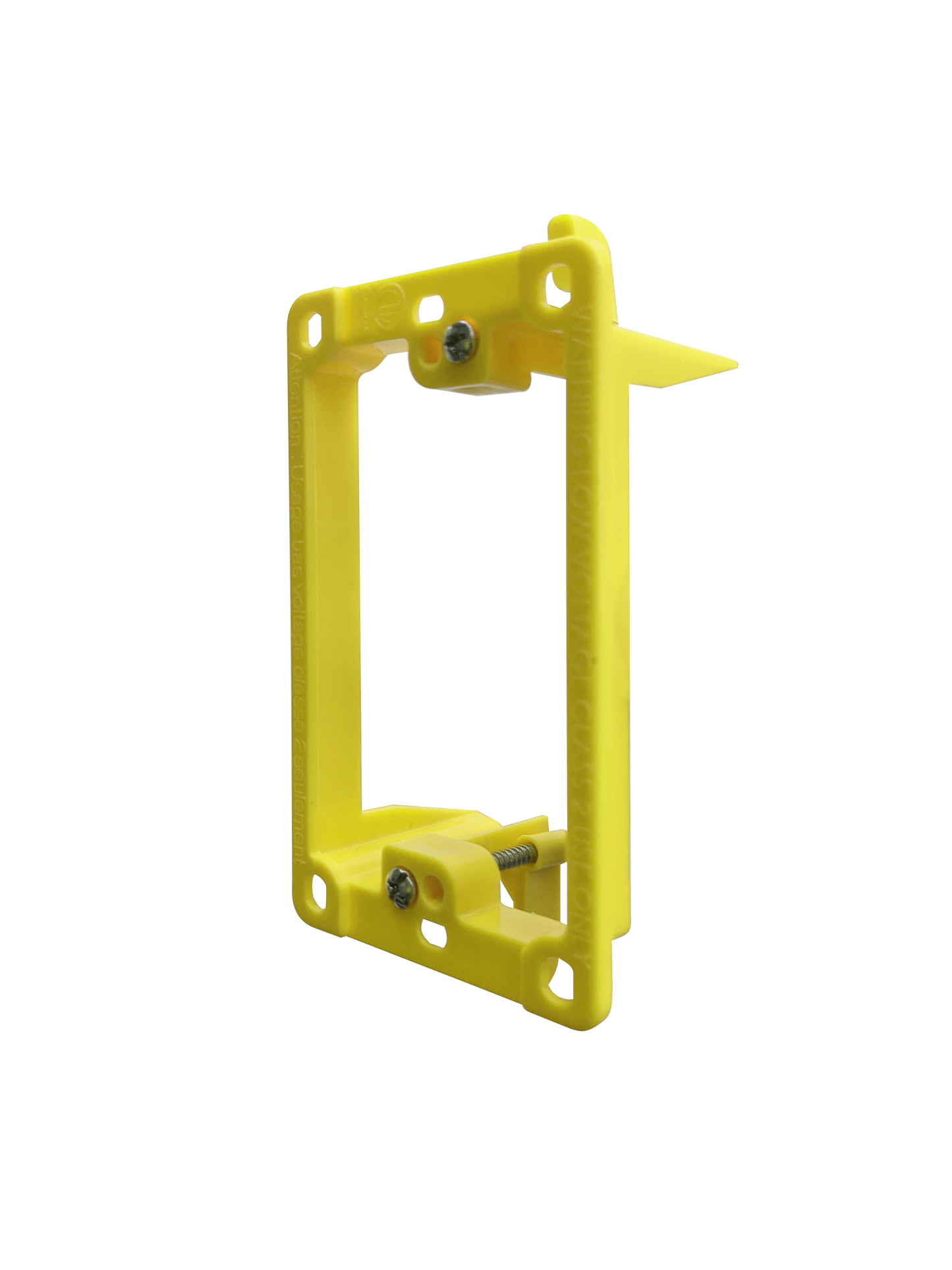 BestMounts Drywall Retrofit (Screw-On) 1-Gang Low Voltage Plastic Mounting Bracket | BLVP1