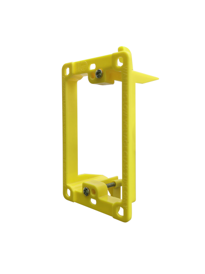 BestMounts Drywall Retrofit (Screw-On) 1-Gang Low Voltage Plastic Mounting Bracket | BLVP1