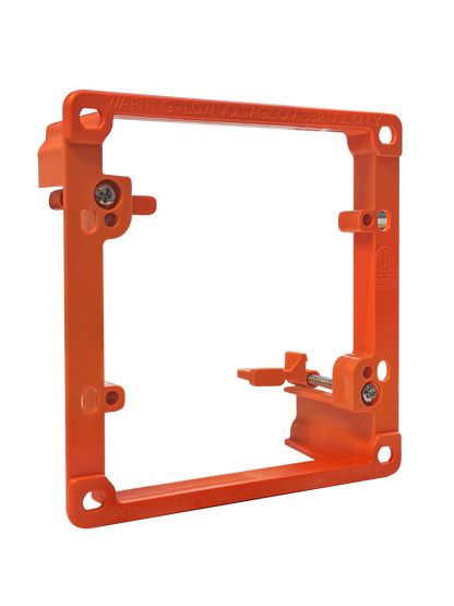 BestMounts Drywall Retrofit (Screw-On) 2-Gang Low Voltage Mounting Bracket | BLVP2