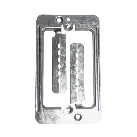 BestMounts Drywall Retrofit (Screw-On) 1-Gang Low Voltage Metal Mounting Bracket | BLVS1