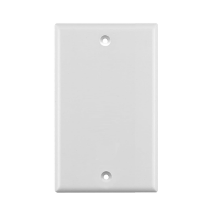 BestMounts Blank 1-Gang Wall Plate | BVMBPW1