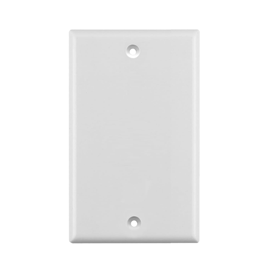 BestMounts Blank 1-Gang Wall Plate | BVMBPW1