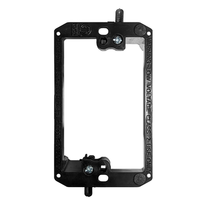 BestMounts Drywall Retrofit (Screw-On) 1-Gang Low Voltage Plastic Mounting Bracket | BVMLV1