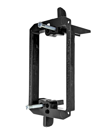 BestMounts Drywall Retrofit (Screw-On) 1-Gang Low Voltage Plastic Mounting Bracket | BVMLV1