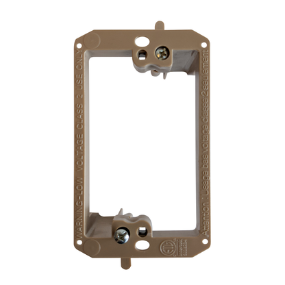 BestMounts Drywall Retrofit (Screw-On) 1-Gang Low Voltage Plastic Mounting Bracket | BVMLV1