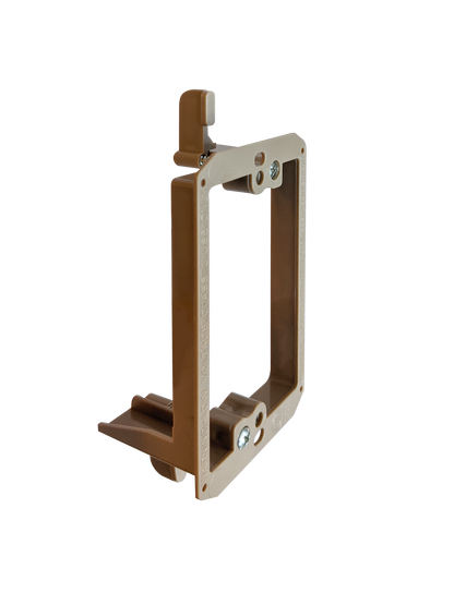 BestMounts Drywall Retrofit (Screw-On) 1-Gang Low Voltage Plastic Mounting Bracket | BVMLV1