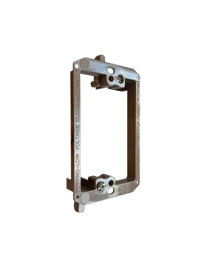 BestMounts Drywall Retrofit (Screw-On) 1-Gang Low Voltage Plastic Mounting Bracket | BVMLV1