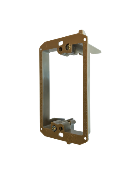 BestMounts Drywall Retrofit (Screw-On) 1-Gang Low Voltage Plastic Mounting Bracket | BVMLV1