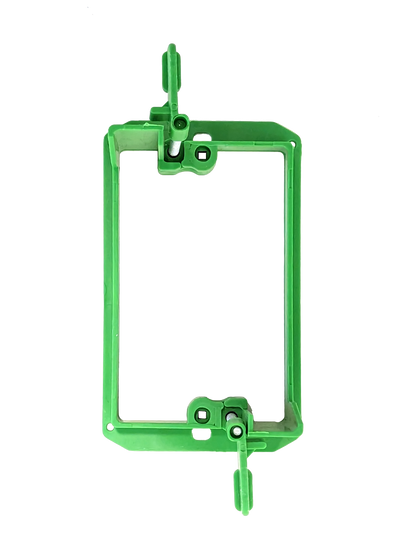 BestMounts Drywall Retrofit (Screw-On) 1-Gang Low Voltage Plastic Mounting Bracket | BVMLV1