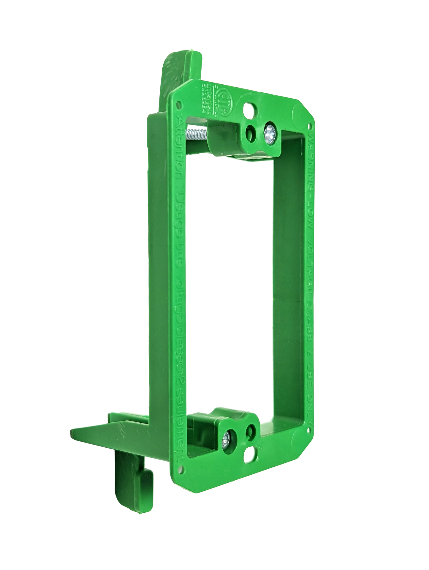 BestMounts Drywall Retrofit (Screw-On) 1-Gang Low Voltage Plastic Mounting Bracket | BVMLV1
