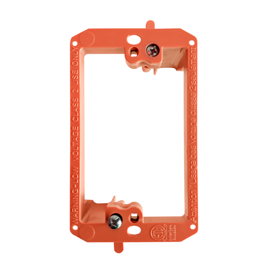BestMounts Drywall Retrofit (Screw-On) 1-Gang Low Voltage Plastic Mounting Bracket | BVMLV1