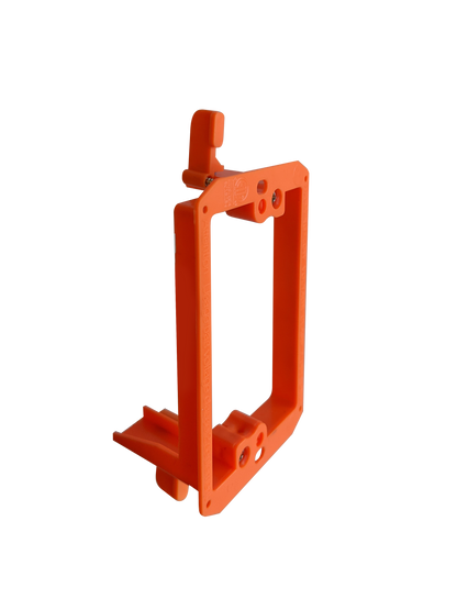 BestMounts Drywall Retrofit (Screw-On) 1-Gang Low Voltage Plastic Mounting Bracket | BVMLV1
