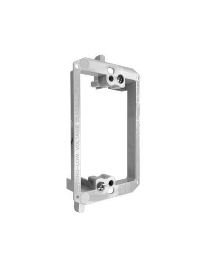BestMounts Drywall Retrofit (Screw-On) 1-Gang Low Voltage Plastic Mounting Bracket | BVMLV1