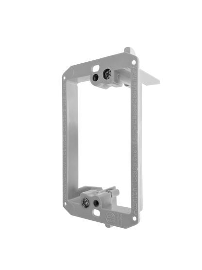 BestMounts Drywall Retrofit (Screw-On) 1-Gang Low Voltage Plastic Mounting Bracket | BVMLV1