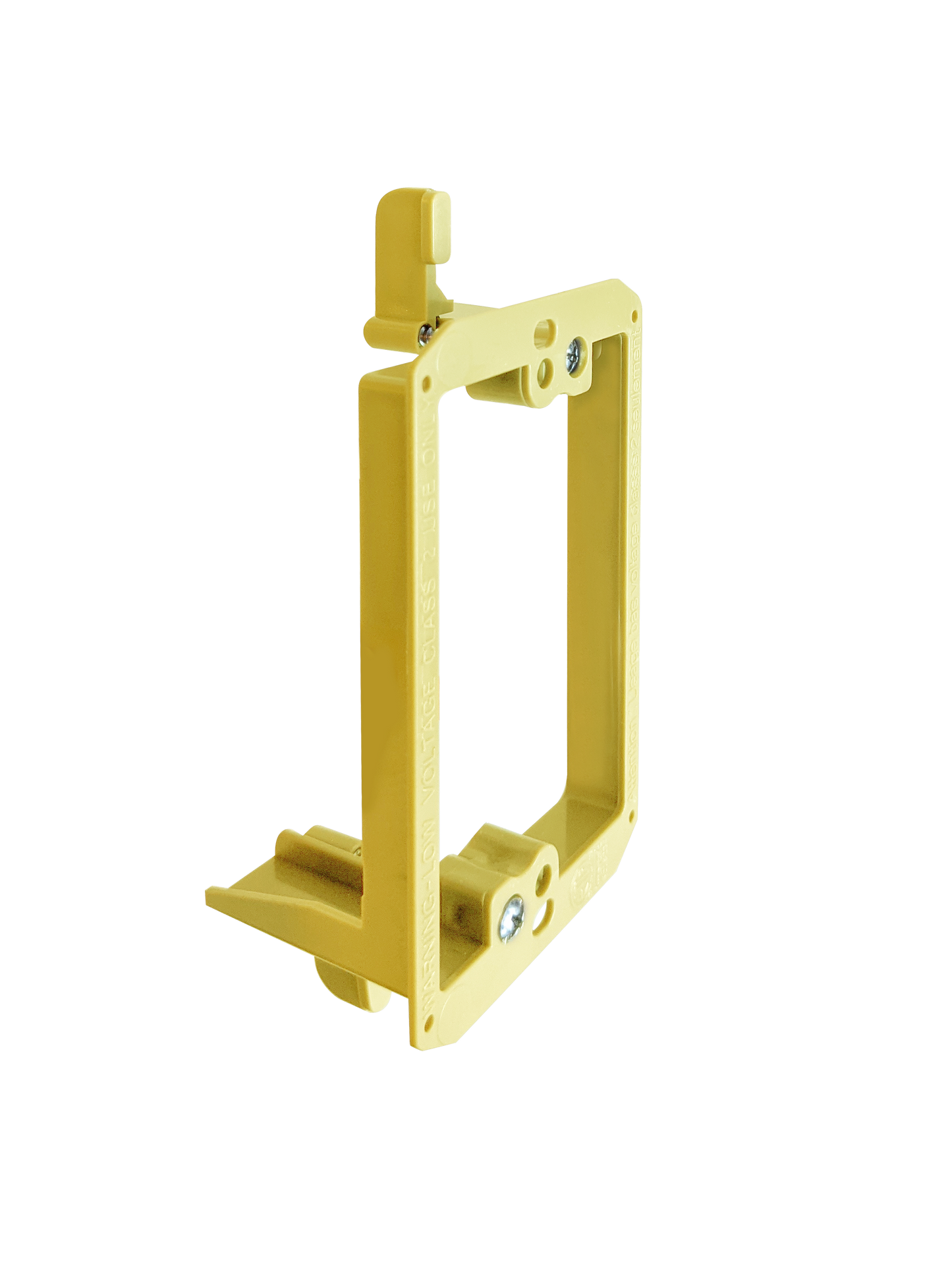 BestMounts Drywall Retrofit (Screw-On) 1-Gang Low Voltage Plastic Mounting Bracket | BVMLV1