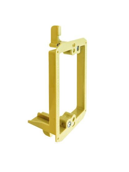 BestMounts Drywall Retrofit (Screw-On) 1-Gang Low Voltage Plastic Mounting Bracket | BVMLV1