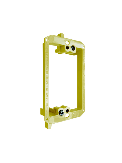 BestMounts Drywall Retrofit (Screw-On) 1-Gang Low Voltage Plastic Mounting Bracket | BVMLV1