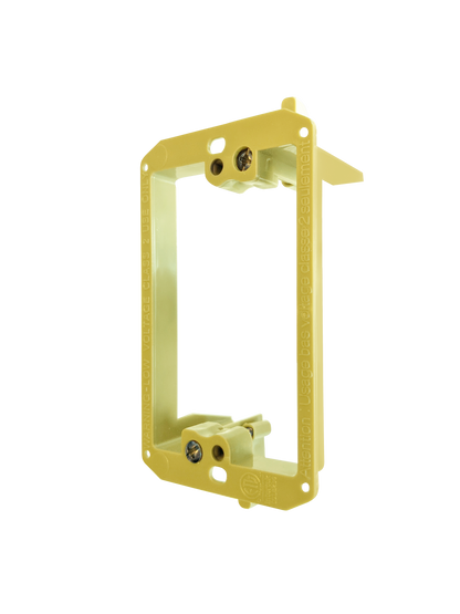 BestMounts Drywall Retrofit (Screw-On) 1-Gang Low Voltage Plastic Mounting Bracket | BVMLV1