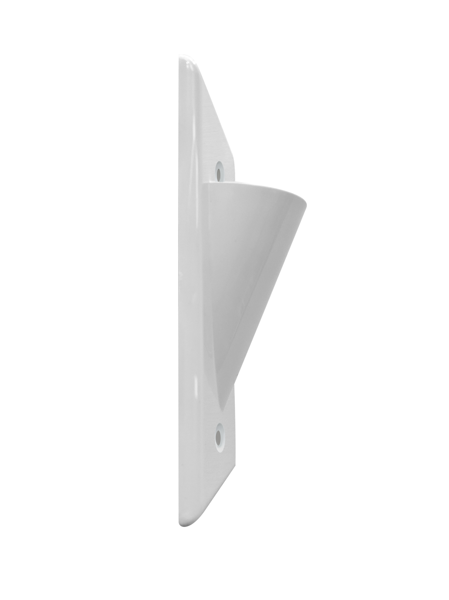 BestMounts Scoop (Outward) 1-Gang Cable Pass-Through Low Voltage Wall Plate | BWPON1