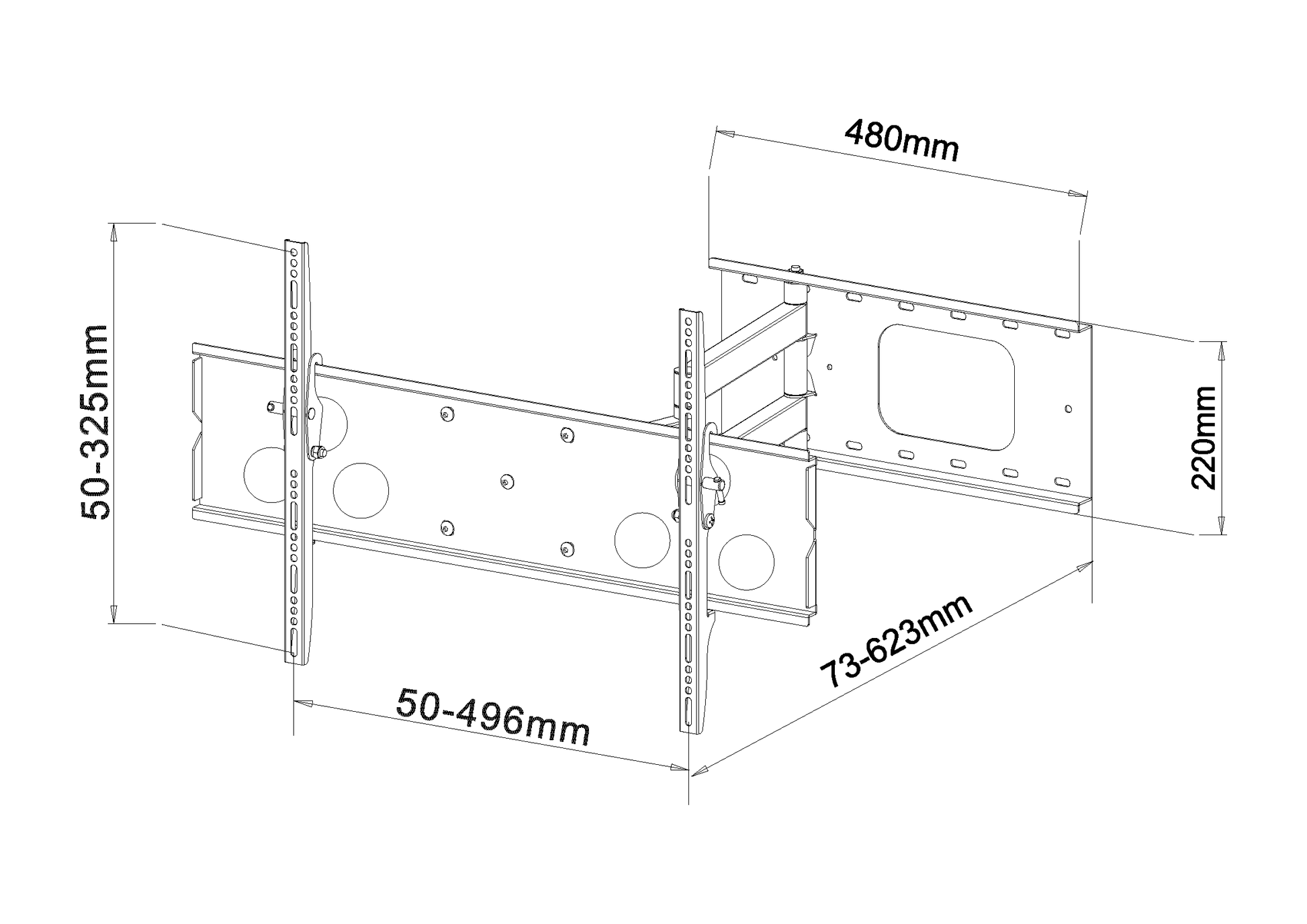 BEST 23-42" TV Full-Motion Wall Mount