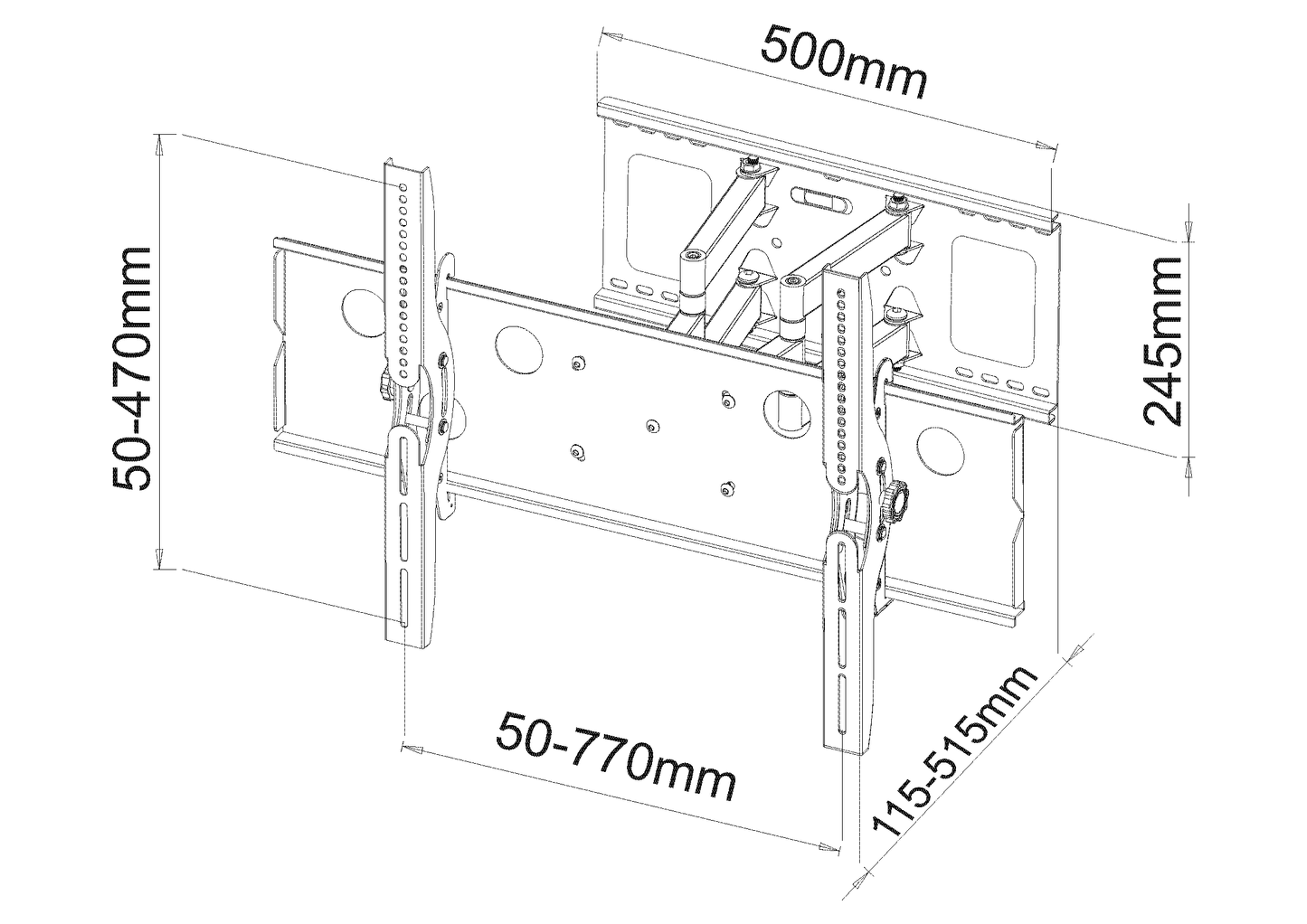 BestMounts  32-60" Full-Motion Flat-Panel TV Mount  (BEST-007)